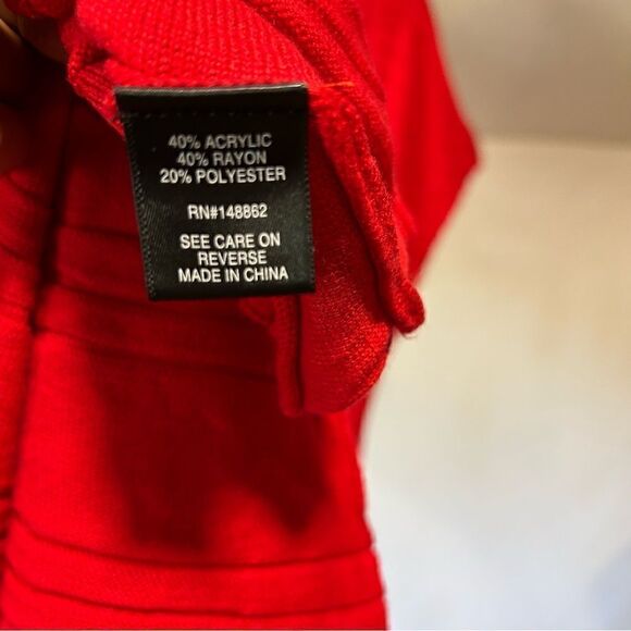 Torrid Cherry Red Ribbed Knit Sweater Short sleeves Dress - Picture 11 of 11